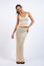 Sky to Moon - Knit Tie Strap Top & Maxi Skirt Cover Up Set