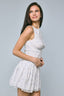 Sky to Moon - Floral Boat Neck Flare Mini Dress