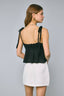 Sky to Moon - Crochet Tie Strap Ruffle Top