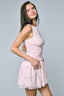 Sky to Moon - Floral Boat Neck Flare Mini Dress