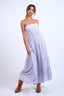 Sky to Moon - Light Purple Floral Open Back Maxi Dress