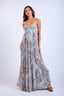 Sky To Moon - Floral Open Back Maxi Dress