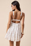 Sky to Moon - Pastel Floral Crochet Bust Mini Dress
