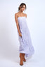 Sky to Moon - Light Purple Floral Open Back Maxi Dress