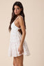 Sky to Moon - Pastel Floral Crochet Bust Mini Dress
