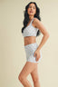 Kimberly C - Cherry Print Ruched Bra Top