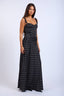 Sky to Moon - Polka Dot Corset Style Fit & Flare Maxi Dress