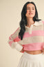 Kimberly C - Striped Knit Rugby Sweater