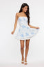 Sky to Moon - Soft Floral Mini Tube Dress