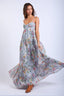 Sky To Moon - Floral Open Back Maxi Dress