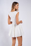 Sky to Moon - Linen Ribbon-Shaped Button Mini Dress
