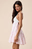 Sky to Moon - Pastel Floral Crochet Bust Mini Dress
