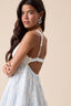 Sky to Moon - Pastel Floral Crochet Bust Mini Dress