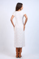 Sky to Moon - Floral V-Neck Straight Long Dress