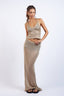Sky to Moon - Knit Tie Strap Top & Maxi Skirt Cover Up Set