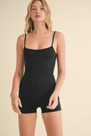 Kimberly C - Black Micro Romper