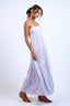 Sky to Moon - Light Purple Floral Open Back Maxi Dress
