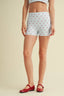 Kimberly C - Cherry Print Mid-Rise Mini Shorts