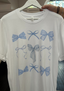 Good Day Street - Blue Bows Oversized Graphic Tee