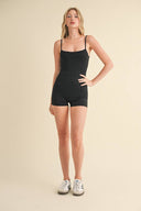 Kimberly C - Black Micro Romper