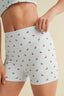 Kimberly C - Cherry Print Mid-Rise Mini Shorts