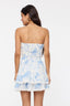 Sky to Moon - Soft Floral Mini Tube Dress