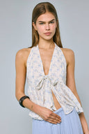 Sky to Moon - Floral Halter Top