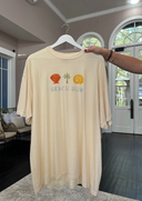 Sunday Violets - Beach Bum Premium Tee - Ivory