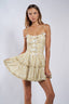 Sky to Moon - Morning Glory Ribbon Point Riffle Trim Mini Dress