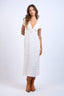 Sky to Moon - Floral V-Neck Straight Long Dress