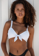 Aela Combo Bikini Top - White