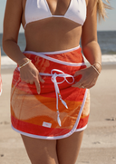 Towel Wrap Skirt - Aperol Spritz