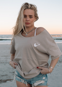 Koba Coastal Cowgirl Oversized T-Shirt Beige