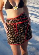 Towel Wrap Skirt - Cheetah Girl