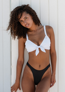 Isobel Thin Strap Bikini Bottoms - Black