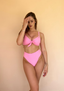Lola High Waist Bikini Bottoms - Candyfloss