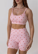 BHE Active Scrunch Shorts - Strawberry