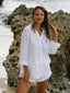 Handloom Echo Maxi Shirt - White