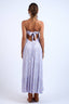 Sky to Moon - Light Purple Floral Open Back Maxi Dress