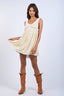 Sky to Moon - Vintage Chenille Jacquard Ruffle Lace Mini Dress