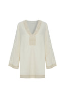 Handloom Positano Dress - Natural