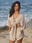 Handloom Bali Wrap Top - Oatmeal