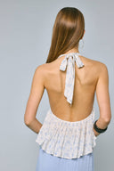 Sky to Moon - Floral Halter Top