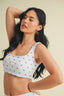 Kimberly C - Cherry Print Ruched Bra Top