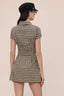 Sky to Moon - Vintage Checker Collar Short Sleeve Mini Dress