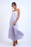Sky to Moon - Light Purple Floral Open Back Maxi Dress