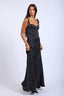 Sky to Moon - Polka Dot Corset Style Fit & Flare Maxi Dress