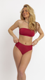 Georgia Triple Way Bandeau Top - Wine