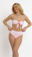 Georgia Triple Way Bandeau Top - Strawberry
